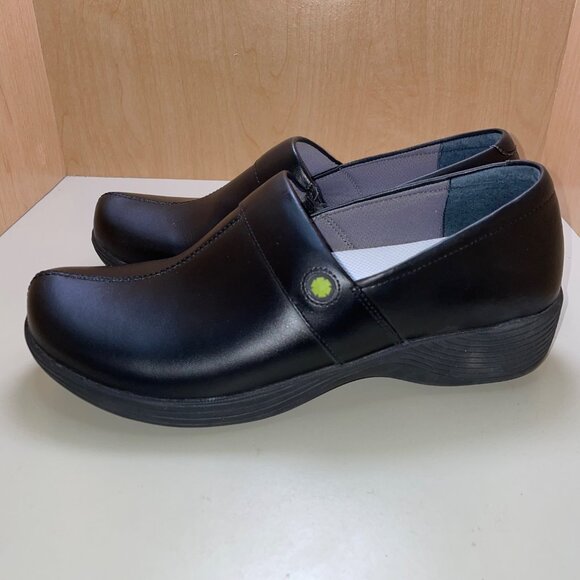 Dansko Womens Work Wonders Black Patent Leather Slip On Clogs 42 NB Walk inserts - Picture 4 of 15